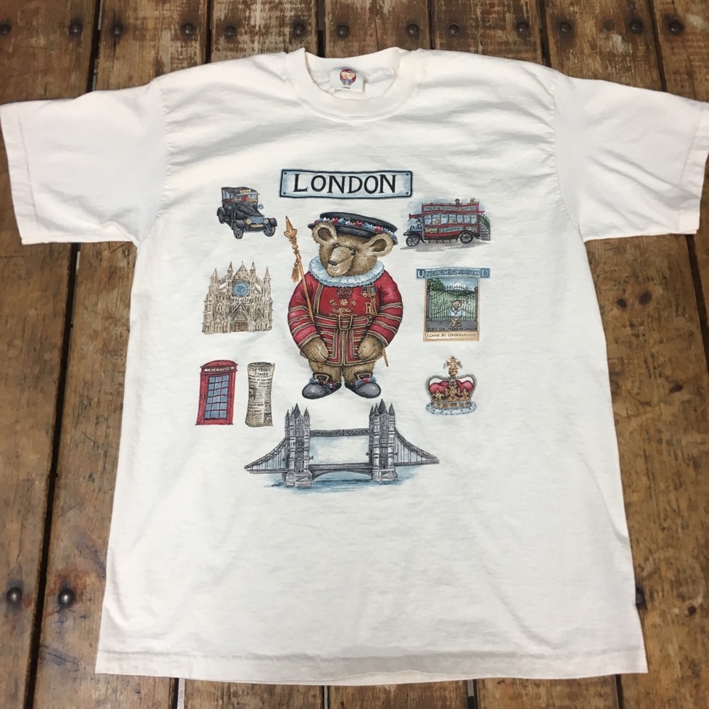 Vintage English Teddy Bear Tee/ L